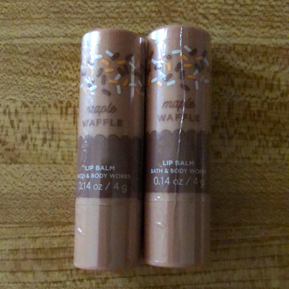 Maple waffle lip balm bundle of two